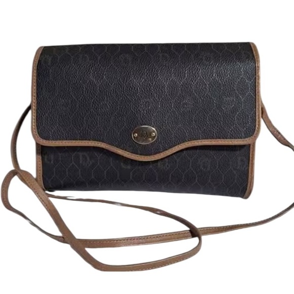 Dior Handbags - Dior Black and Tan Crossbody Bag